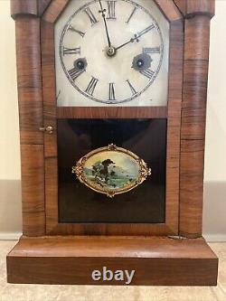 Antique E. N. Welch Mfg. Co. Cottage Steeple Shelf Clock Must See