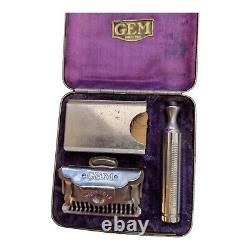 Antique GEM Gentlemens Barber Safety Razor Pat 1912 USA Complete Rare Must See