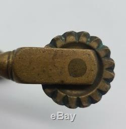 Antique Georgian Brass Pastry Stamp Marker / Cutter Kitchenalia MUST SEE SCARCE