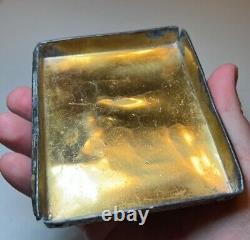 Antique Lady Risque Mens Art Nouveau Repousse Dresser Box's MUST SEE Pair Nice