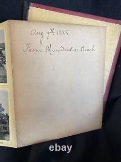 Antique Lake Minnetonka Souvenir PHOTO Book from 1888 Must See