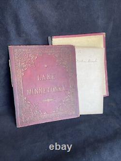 Antique Lake Minnetonka Souvenir PHOTO Book from 1888 Must See