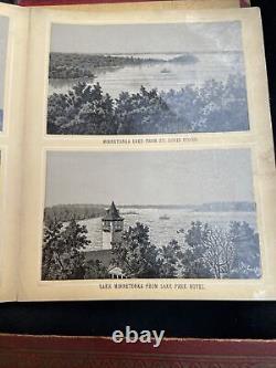 Antique Lake Minnetonka Souvenir PHOTO Book from 1888 Must See