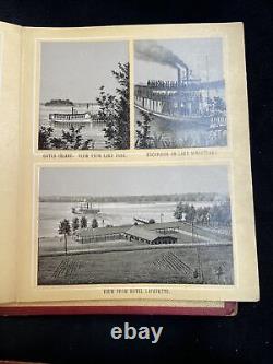 Antique Lake Minnetonka Souvenir PHOTO Book from 1888 Must See