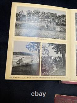 Antique Lake Minnetonka Souvenir PHOTO Book from 1888 Must See