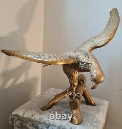 Antique Large Brass Eagle / Hawk c1920s MUST SEE