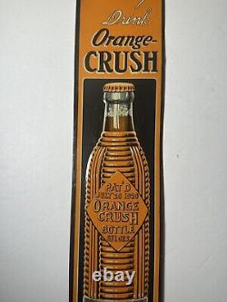 Antique Orange Crush Soda Tin Sign 1920's MUST SEE