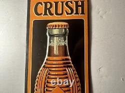 Antique Orange Crush Soda Tin Sign 1920's MUST SEE