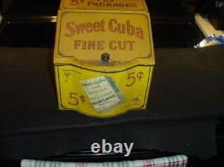 Antique Sweet Cuba counter top advertising tin-nice condition-must see