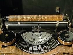 Antique Underwood Standard 4 bank Portable Typewriter with Case1929 Must see