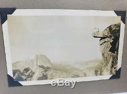 Antique Vacation Photo Album Yosemite Eclipse Dog On Bicycle MUST SEE VIDEO