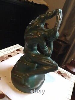 Authentic -super Rare- Austin Productions Sculpture-male Nude -must See Wow