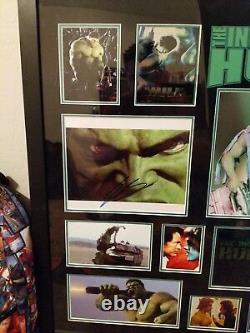 Autographed Incredible Hulk Framed Three Signatures MUST SEE