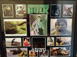 Autographed Incredible Hulk Framed Three Signatures MUST SEE