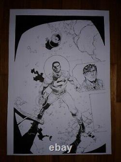 BATMAN SUPERMAN 22 pg 1 SUPERMAN HUNTED BY BATMAN SPLASH WOW MUST SEE