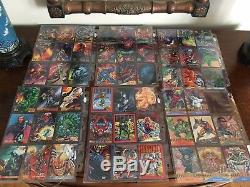 BIG LOT OF 90's DC and MARVEL cards Marvel and DC, Masterpieces, MUST SEE! 470 +
