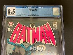 Batman #222 Cgc 8.5 (dc, 1970) Neal Adams Cover! Beattles! Must-see