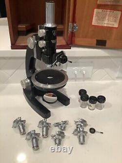Bausch lomb microscope Vintage Must See Quick Release Objectives