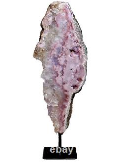 Beautiful High Grade Pink Amethyst Specimen Crystal Geode from Brazil Must See