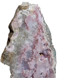 Beautiful High Grade Pink Amethyst Specimen Crystal Geode from Brazil Must See