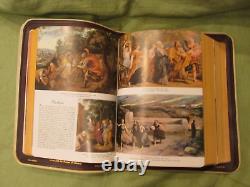 Big 6lb Vintage 1958 DELUXE Color Illustrated Roman Catholic Holy Bible MUST SEE