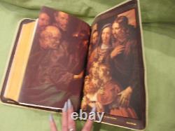 Big 6lb Vintage 1958 DELUXE Color Illustrated Roman Catholic Holy Bible MUST SEE