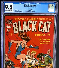 Black Cat Comics #3 (1946-47) Cgc 9.2 Pirates Gambling Cvr Must See
