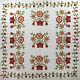 Bold needle turn applique Woven Basket QUILT TOP Antique styled Must See