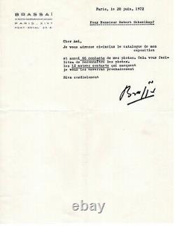 Brassai Artist Georges Braque French Artist Studio Signed Letter Must See