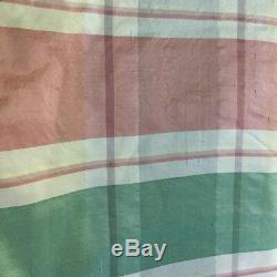 Brunschwig&fils Custom Designer Tablecloth, Raw Silk Taffetaa Must See $1800