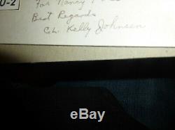 C. L. Kelly Johnson-Lockeed- Aeronautical Engineer SR-71/U-2 Signed Photo-Must See