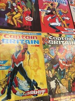 Captain Britain Full Run 1-14 Including First Betsy Braddock! Must See