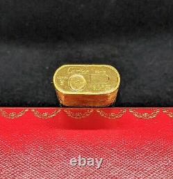 Cartier Gold Lighter MINT! Overhauled! MUST SEE! FREE SERVICE FOR LIFE