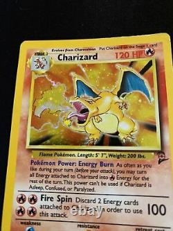 Charizard 4/130 Original Base Set 2 Holo Pokemon Card Psa Must See