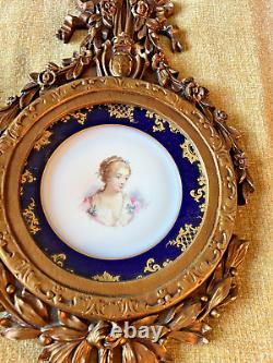 Chateau Des Tuileries Sevres Plate S37 Pair European Wall Plaque RARE Must SEE