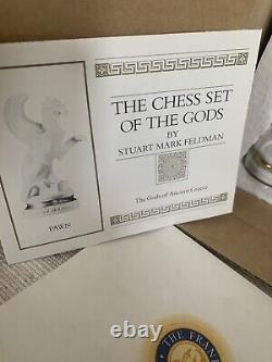 Chess Set of the Gods Franklin Mint Zeus And Pawn New In Box COA Must See
