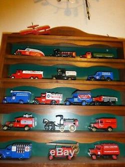 Chevron-Lledo Die Cast Model Vintage Trucks, Vans etc withDisplay Shelf. Must See