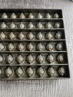 Chocolate Candy Mold Bon Bon Style Vintage OLD Heavy RARE Must Large SEE