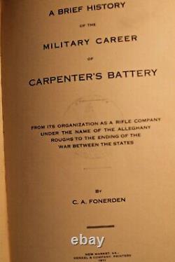 Civil War Letters Captain John Carpenter of Carpenter's Battery & More Must See