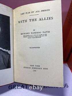 Collection Of 5 Books 1919 The War On All Fronts, Great Condition Must See