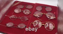 Collection Of Vintage Wire Rim Eyeglasses Sterling Ao. Shuron Must See