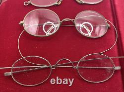 Collection Of Vintage Wire Rim Eyeglasses Sterling Ao. Shuron Must See