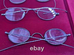 Collection Of Vintage Wire Rim Eyeglasses Sterling Ao. Shuron Must See