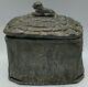 Crimean War British Army Battle Scenes Lead Tobacco Jar Box Dated 1854 MUST SEE