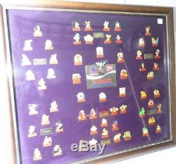 DISNEY PIN COMPLETE SET FRAMED (23 x 26) COCA-COLA SALUTE TO DISNEY Must See