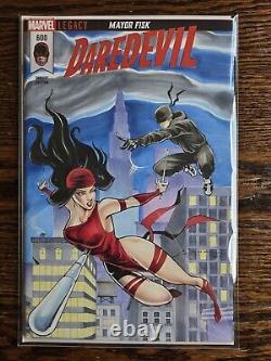 Daredevil #600 6 Connecting Sketch Covers By The Blank Squad. Must See