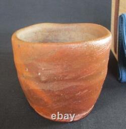 Death A Must-See For Bizen Ware Collectors Tsuneo Osawa Hizo Sake Cup Scratched