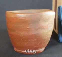 Death A Must-See For Bizen Ware Collectors Tsuneo Osawa Hizo Sake Cup Scratched