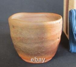 Death A Must-See For Bizen Ware Collectors Tsuneo Osawa Hizo Sake Cup Scratched