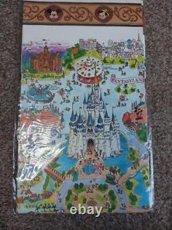 Disney Must-See For Geeks land Opening Map Poster From JAPAN FedEx No. 3056